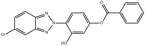 2-(2'-Hydroxy-4'-benzoyloxyphenyl)-5-chlorobenzotriazole Structure