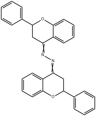 2,3-二氢-2-苯基-4-苯并吡喃酮(2,3-二氢-2-苯基-4H-1-苯并吡喃-4-亚基)腙 结构式