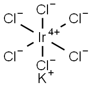 Dipotassium hexachloroiridate Struktur