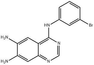 N4-(3-bromophenyl)quinazoline-4,6,7-triamine Structure