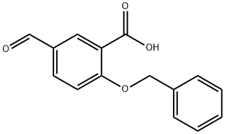 2-(苄氧基)-5-甲酰基苯甲酸, 169209-25-0, 结构式