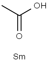 Samarium acetate Struktur
