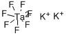 POTASSIUM HEPTAFLUOROTANTALATE(V) Structure