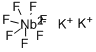 七氟铌(V)酸钾,16924-03-1,结构式