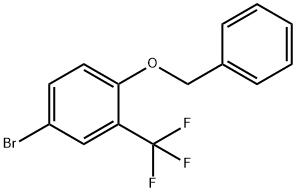 1-(ベンジルオキシ)-4-ブロモ-2-(トリフルオロメチル)ベンゼン 化学構造式