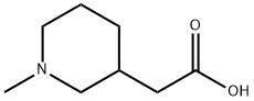 2-(1-メチル-3-ピペリジニル)酢酸 化学構造式