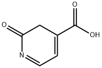 2-ヒドロキシ-4-ピリジンカルボン酸 化学構造式