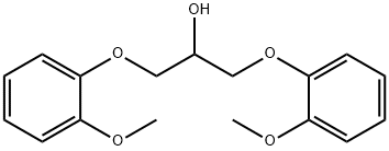 1,3-Bis(2-methoxyphenoxy)-2-propanol  Struktur