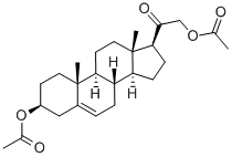 3β,21-ビス(アセチルオキシ)プレグナ-5-エン-20-オン 化学構造式