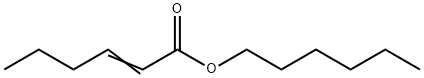 hexyl hex-2-enoate 结构式
