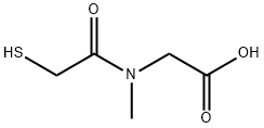 Glycine, N-(mercaptoacetyl)-N-methyl- (9CI) Struktur