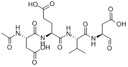 N-アセチル-ASP-GLU-VAL-ASP-AL 化学構造式