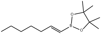 反式-1-庚烯-1-基硼酸频哪酯 结构式