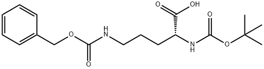 N-叔丁氧羰基-N'-苄氧羰基-D-鸟氨酸,16937-92-1,结构式