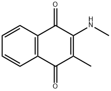 2-METHYL-3-METHYLAMINO-1,4-NAPHTHOQUINONE 结构式