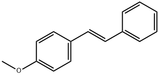 4-メトキシ-1-[(E)-2-フェニルエテニル]ベンゼン 化学構造式