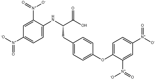 N,O-双(2,4-二硝基苯)-L-酪氨酸 结构式