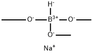SODIUM TRIMETHOXYBOROHYDRIDE 化学構造式