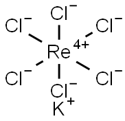 ヘキサクロロレニウム(IV)酸カリウム 化学構造式