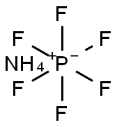 Ammonium hexafluorophosphate Struktur