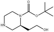 (S)-1-BOC-2-(2-羟乙基)哌嗪, 169448-17-3, 结构式