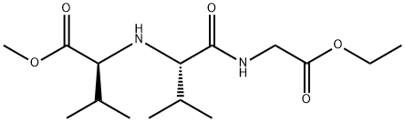 Glycine, N-[N-[1-(methoxycarbonyl)-2-methylpropyl]-L-valyl]-, ethyl ester, (S)- (9CI) Structure
