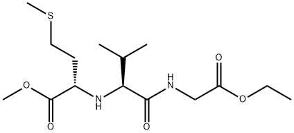 Glycine, N-[N-[1-(methoxycarbonyl)-3-(methylthio)propyl]-L-valyl]-, ethyl ester, (S)- (9CI) Structure