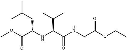 Glycine, N-[N-[1-(methoxycarbonyl)-3-methylbutyl]-L-valyl]-, ethyl ester, (S)- (9CI) Structure