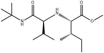 L-Isoleucine, N-[1-[[(1,1-dimethylethyl)amino]carbonyl]-2-methylpropyl]-, methyl ester, (S)- (9CI) Structure