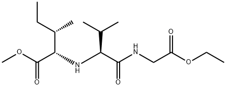 Glycine, N-[N-[1-(methoxycarbonyl)-2-methylbutyl]-L-valyl]-, ethyl ester, [S-(R*,R*)]- (9CI) Structure