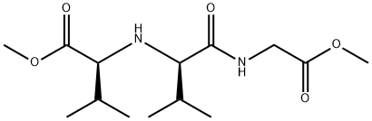 Glycine, N-[N-[1-(methoxycarbonyl)-2-methylpropyl]-D-valyl]-, methyl ester, (S)- (9CI) Structure