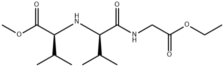 Glycine, N-[N-[1-(methoxycarbonyl)-2-methylpropyl]-D-valyl]-, ethyl ester, (S)- (9CI) Struktur