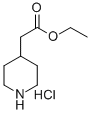 ETHYL 4-PIPERIDINEACETATE HCL Struktur