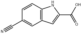5-氰基吲哚-2-甲酸,169463-44-9,结构式