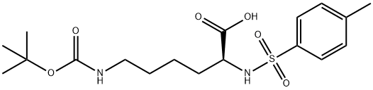 N6-[叔丁氧羰基]-N2-[(4-甲基苯基)磺酰基]-L-赖氨酸 结构式