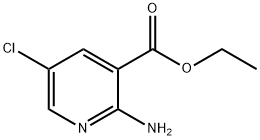 2-アミノ-5-クロロニコチン酸エチル 化学構造式