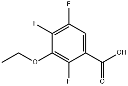 2,4,5-TRIFLUORO-3-ETHOXY BENZOIC ACID Struktur