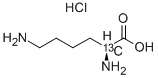L-Lysine-2-13C  hydrochloride 结构式
