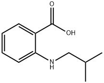 2-(イソブチルアミノ)安息香酸 化学構造式