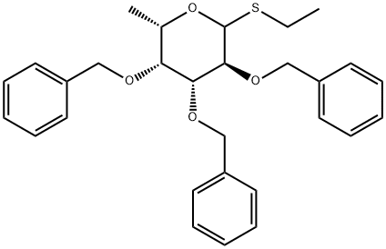 Ethyl 2,3,4-Tri-O-benzyl-1-thio-α,-L-fucopyranoside Structure