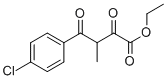4 - (4 - 氯苯基)-3 - 甲基-2,4 - 二氧丁酸乙酯, 169544-41-6, 结构式