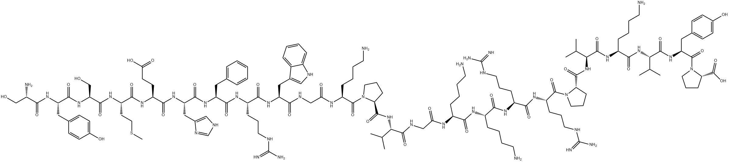 替可克肽,16960-16-0,结构式