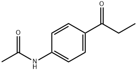 N-[4-(1-oxopropyl)phenyl]acetamide  Struktur