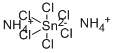 ヘキサクロロすず(IV)酸アンモニウム 化学構造式