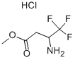 3-アミノ-4,4,4-トリフルオロ酪酸メチル 塩酸塩 化学構造式