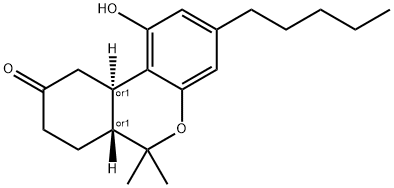 6a,7,10,10a-tetrahydro-1-hydroxy-6,6-dimethyl-3-pentyl-6H-dibenzo(b,d)pyran-9(8H)-one Struktur