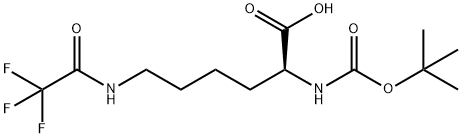 N2-tert-ブトキシカルボニル-N6-トリフルオロアセチル-L-リシン 化学構造式
