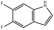 5,6-ジフルオロインドール 化学構造式