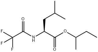 N-(Trifluoroacetyl)-L-leucine 1-methylpropyl ester Structure