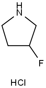 3-氟吡咯烷盐酸盐 结构式